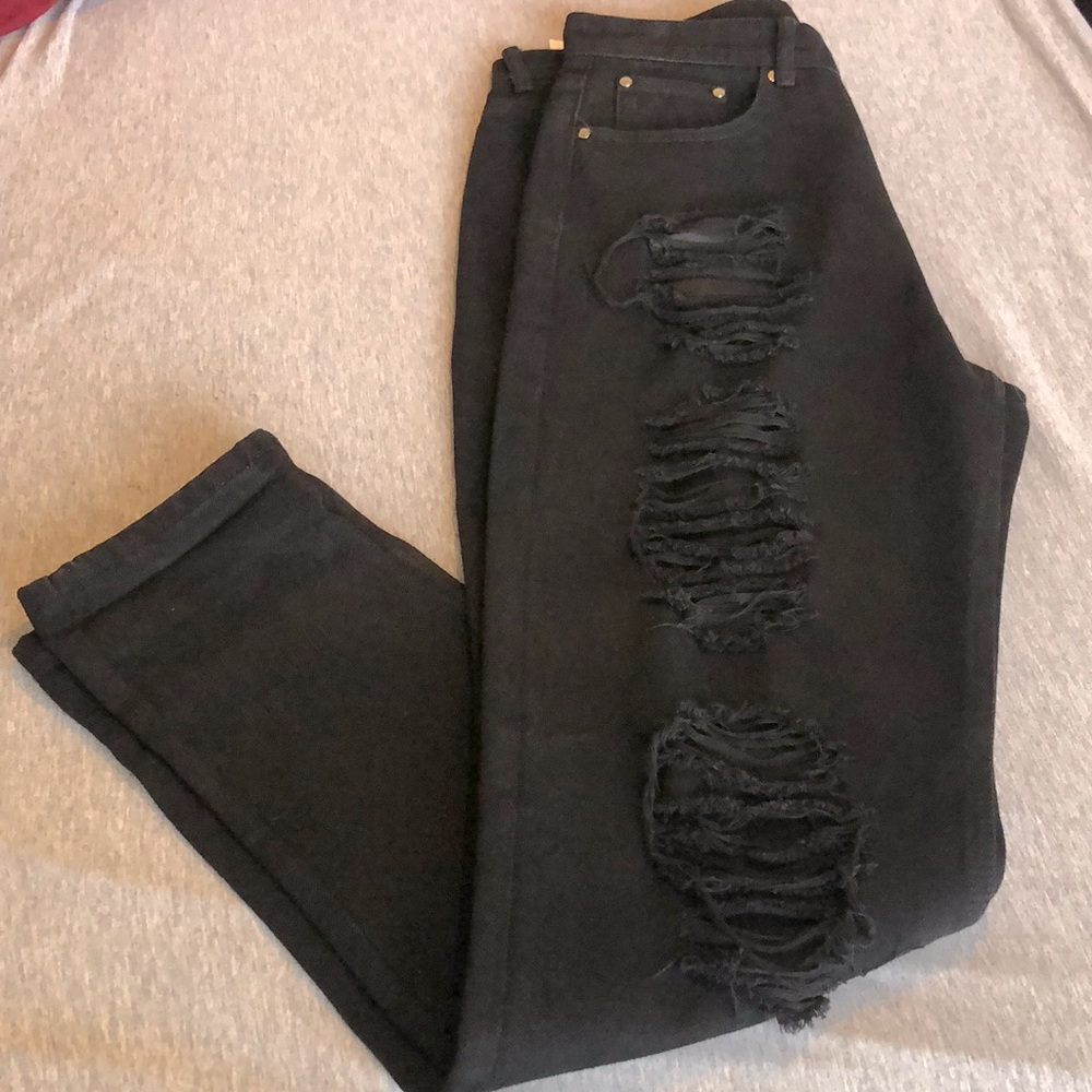 SHEIN mens Ripped Jeans
